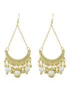 Shein Hollow Out White Ladies Earrings