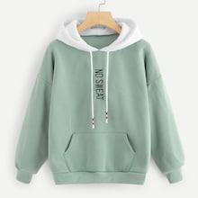 Shein Drop Shoulder Letter Embroidered Sweatshirt