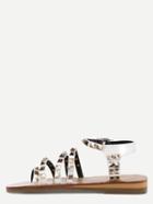 Shein White Toe-ring Studs Strappy Sandals