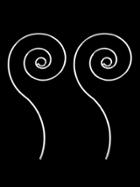 Shein Silver Geometric Circle Statement Hoop Earrings For Women