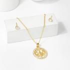 Shein Capricorn Pendant Necklace & Earrings Set