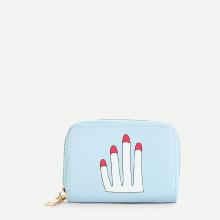 Shein Finger Print Pu Wallet