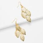 Shein Leaf Decorated Drop Earrings