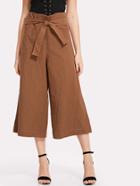 Shein Tie Detail Wide Leg Pants