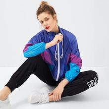Shein Cut And Sew Drawstring Hem Windbreaker Jacket