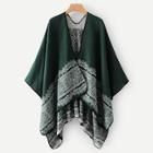 Shein Geo Pattern Poncho Sweater