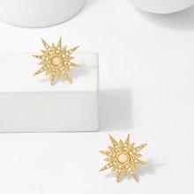 Shein Rhinestone Star Stud Earrings