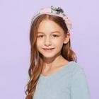Shein Girls Bow Decorated Leaf Print Headband
