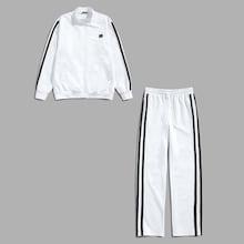 Shein Men Striped Trim Jacket & Pants Set
