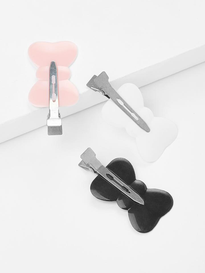 Shein Bow Design Hair Clip Set 3pcs
