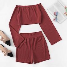 Shein Ribbed Knit Shorts
