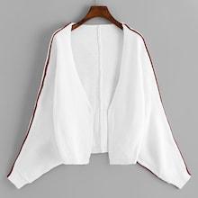 Shein Contrast Panel Dolman Sleeve Cardigan