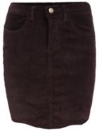 Shein Purple Bodycon Corduroy Skirt