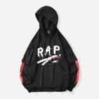 Shein Men 2 In 1 Letter Print Drawstring Hoodie