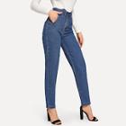 Shein Buttoned Closure Mom Jeans
