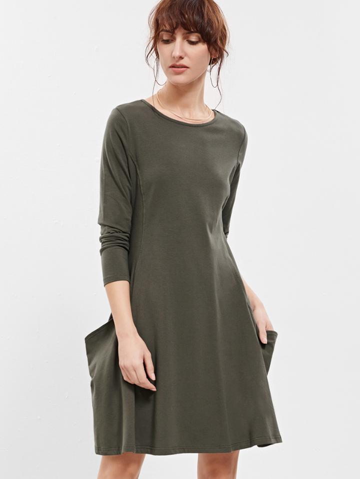 Shein T-shirt Dress With Pockets