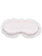 Shein Pink Ruffle Letter Embroidery Design Eye Mask