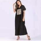 Shein V Neck Lion Print Dress