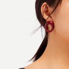 Shein Oval Hoop Earrings