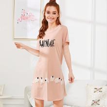 Shein Letter Print Dress