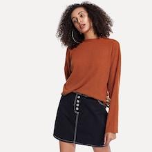 Shein Drop Shoulder Solid Tee