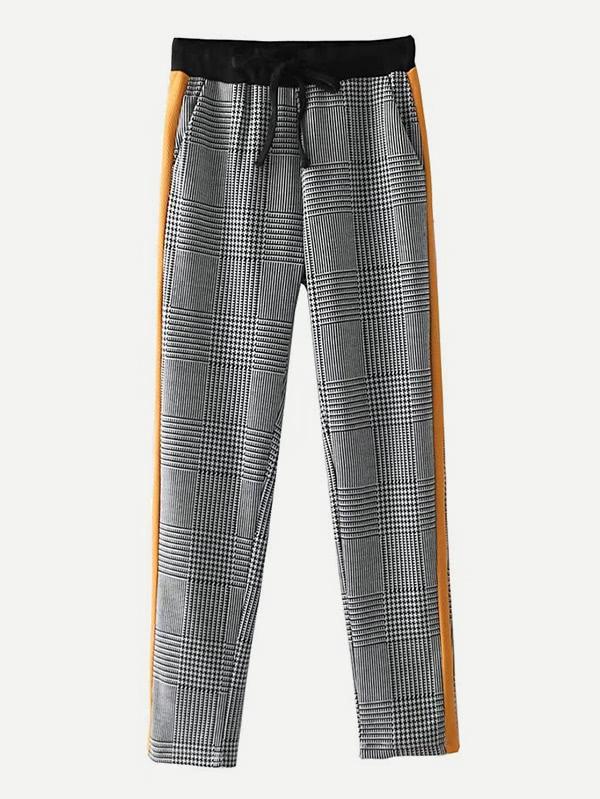 Shein Glen Plaid Tapered Pants