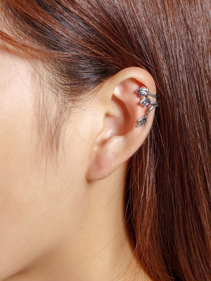 Shein Metal Three Leaves Ear Cuff 1pcs
