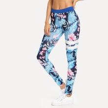 Shein Tropical Geo Print Legging