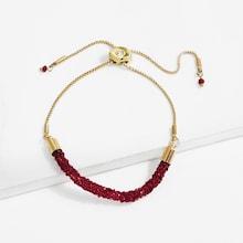 Shein Two Tone Glitter Detail Bracelet