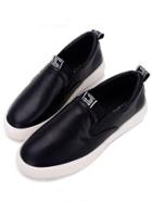 Shein Black Platform Slip On Sneakers