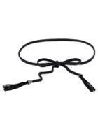 Shein Black Wax Rope Knit Tassel Waist Chain