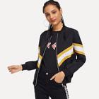 Shein Zip Up Cut And Sew Jacket