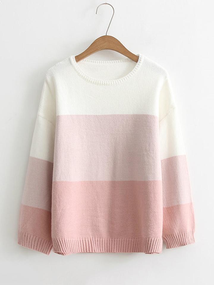 Shein Color Block Jumper Sweater