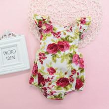 Shein Girls Floral Print Jumpsuit