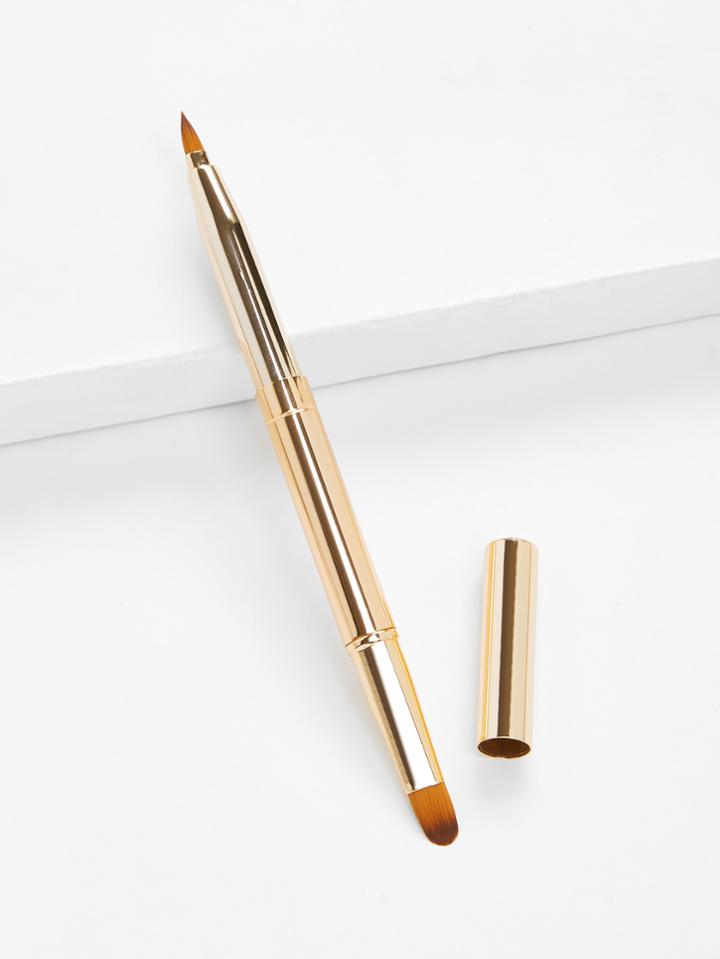 Shein Two Head Metal Handle Lip Brush
