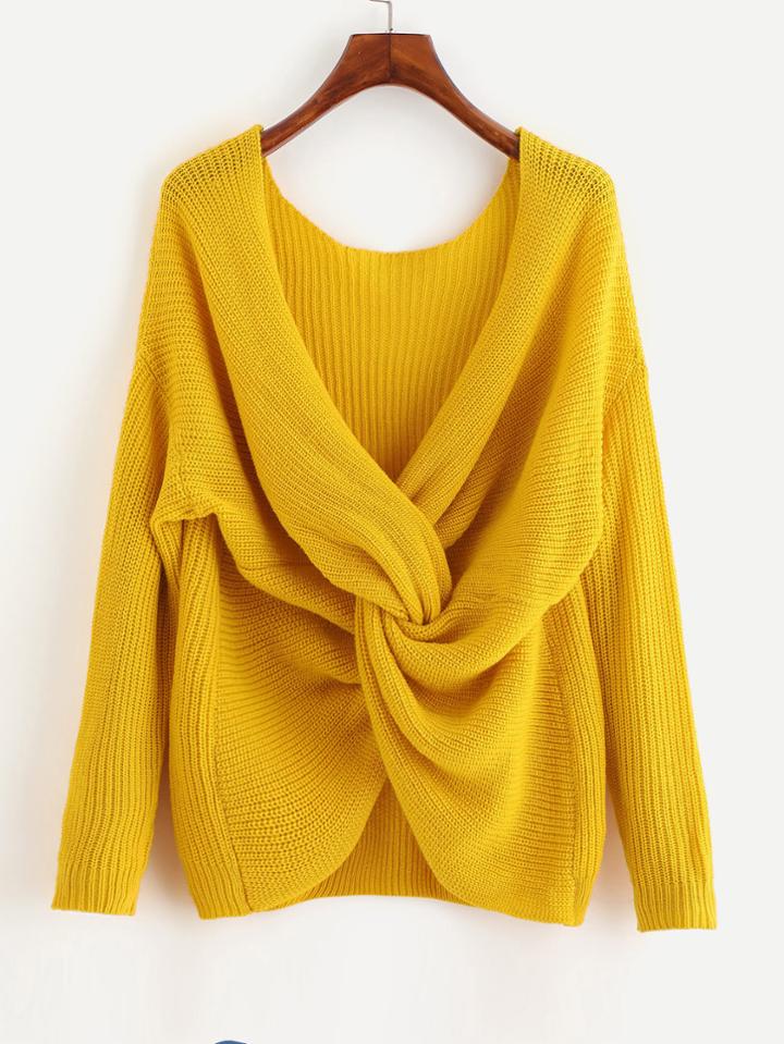 Shein Twist Back Jumper