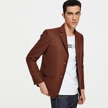 Shein Men Solid Single Breasted Blazer