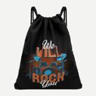 Shein Rock Print Drawstring Backpack