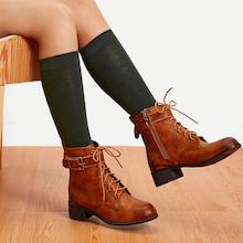 Shein Geometric Calf Length Socks