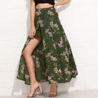 Shein Flower Print Maxi Skirt