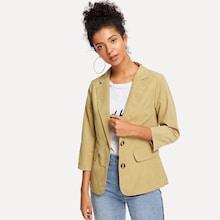 Shein Notch Collar Overlap Blazer