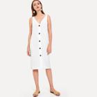 Shein Button Front Sleeveless Dress
