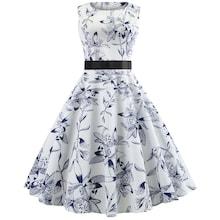 Shein Allover Floral Print Knot Back Dress