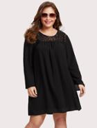 Shein Lace Panel Oversized Dress