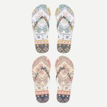 Shein Mixed Print Flat Slippers