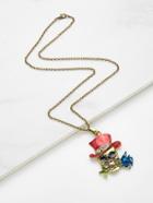 Shein Skeleton Magician Pendant Chain Necklace