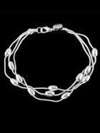 Shein Silver Color Multilayers Braided Metal Chain Bracelet