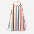 Shein Multi-stripe A-line Skirt