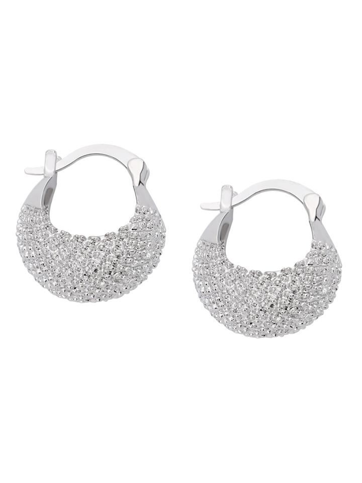 Shein Silver Basket Shaped Earrings
