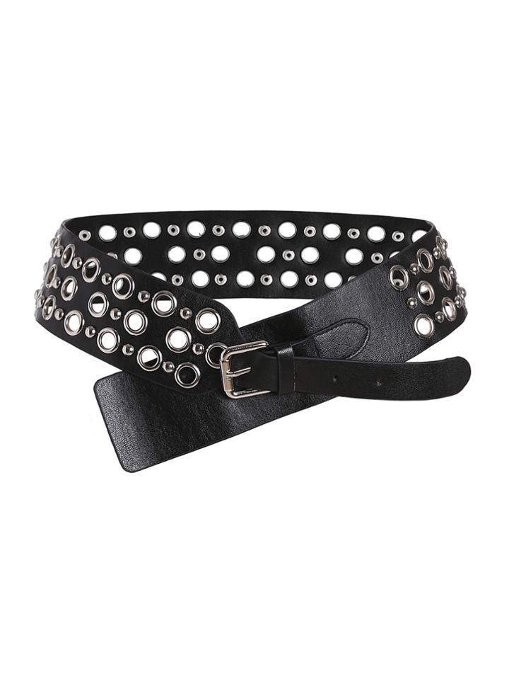 Shein Eyelet Design Wide Belt